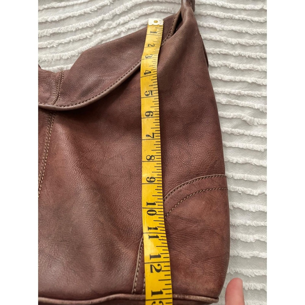 Frye Campus Hobo/Shoulder Bag Distressed Walnut Slouchy Western - Picture 11 of 14
